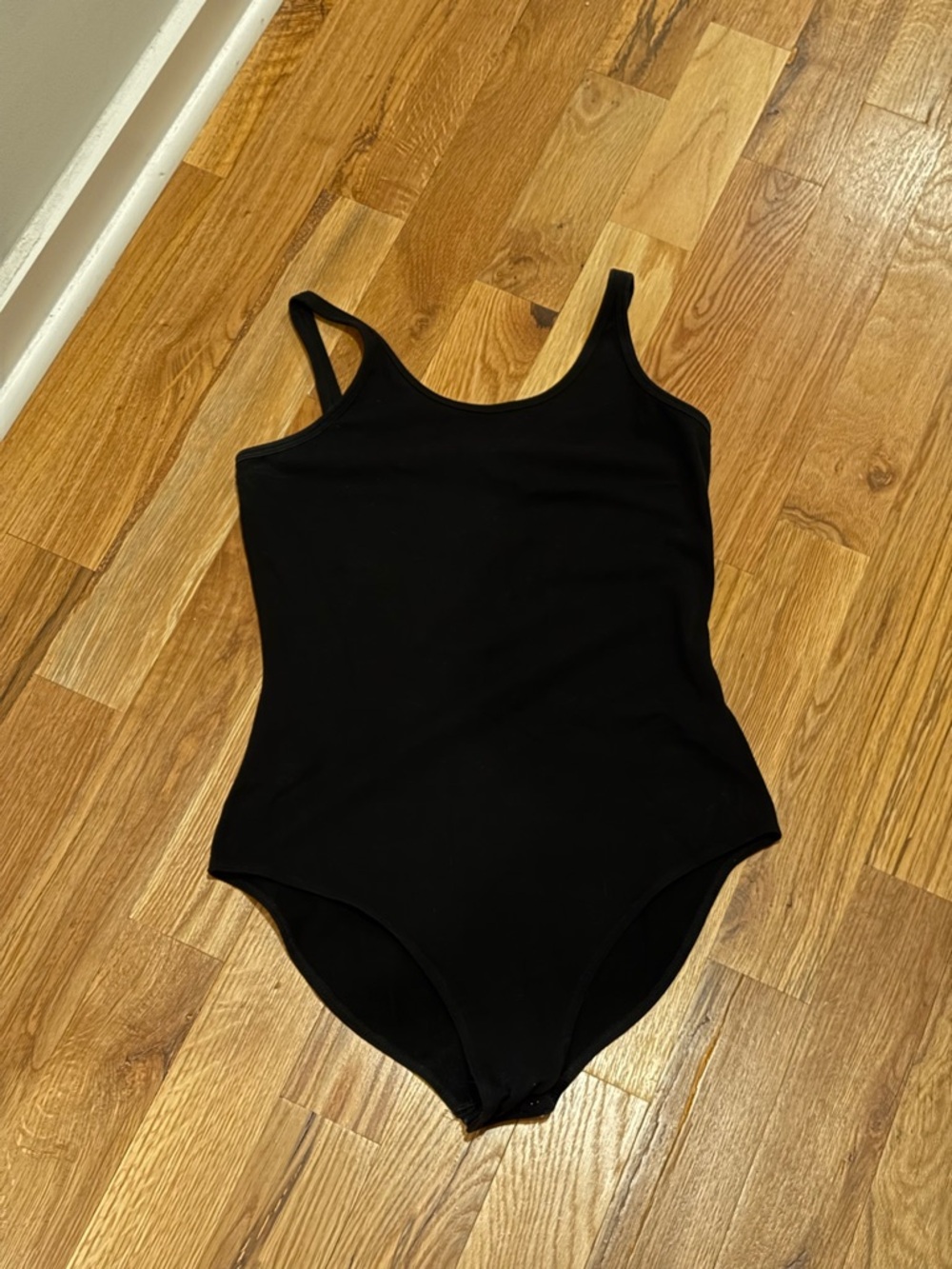 Black Strappy Back Bodysuit